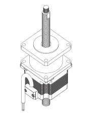 貫通式滾珠絲桿直線步進(jìn)電機(jī)-57H45MBTG