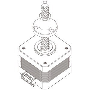 42mm系列固定軸式直線步進(jìn)電機(jī)-17HS48A