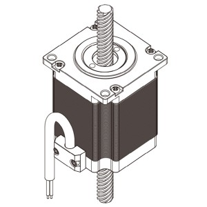 57mm貫通式直線步進(jìn)電機(jī)-23HY45L